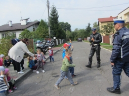 Wizyta funkcjonariuszy Policji KPP w Kraśniku